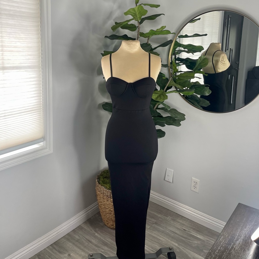 Michael Costello Anastasia Dress in Black